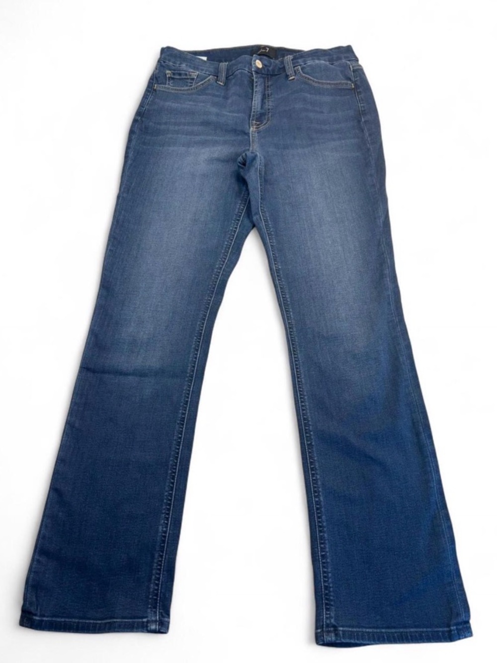 Women's Dark Blue Flare Jeans - Classic Flared Denim
